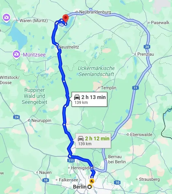 berlin-to-park-am-see-map