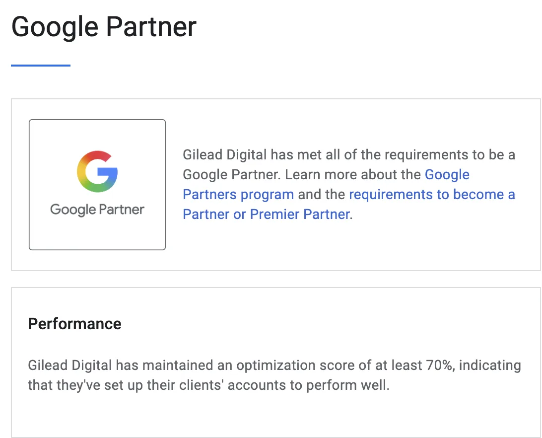 We are a Google Partner!